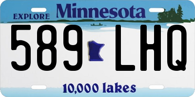 MN license plate 589LHQ
