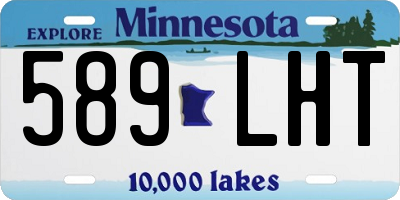 MN license plate 589LHT