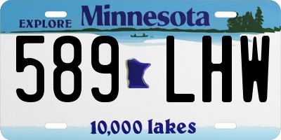 MN license plate 589LHW