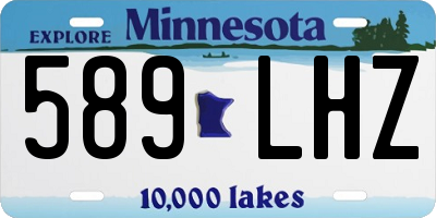 MN license plate 589LHZ