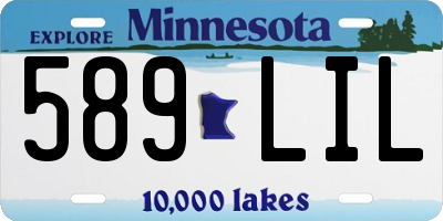 MN license plate 589LIL
