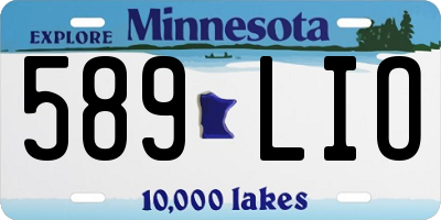 MN license plate 589LIO