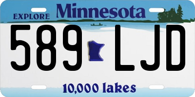 MN license plate 589LJD