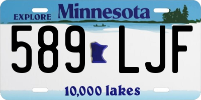 MN license plate 589LJF