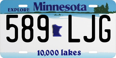 MN license plate 589LJG