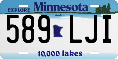 MN license plate 589LJI