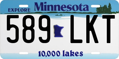 MN license plate 589LKT