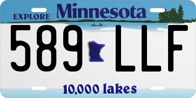 MN license plate 589LLF