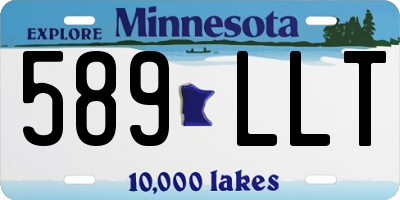 MN license plate 589LLT