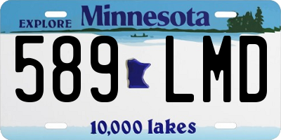 MN license plate 589LMD