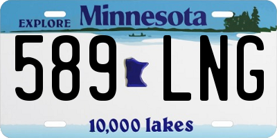 MN license plate 589LNG