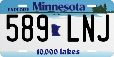 MN license plate 589LNJ