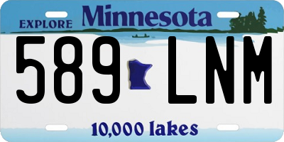 MN license plate 589LNM
