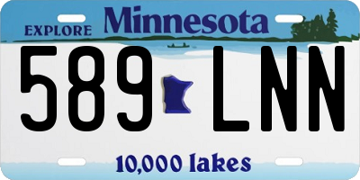 MN license plate 589LNN