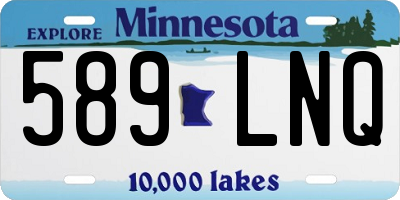 MN license plate 589LNQ