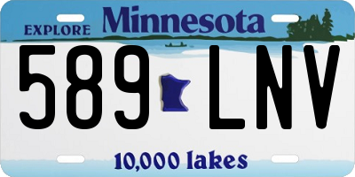 MN license plate 589LNV