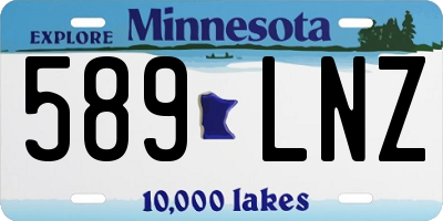 MN license plate 589LNZ