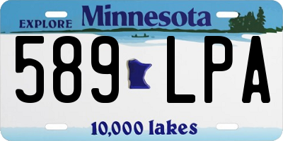 MN license plate 589LPA