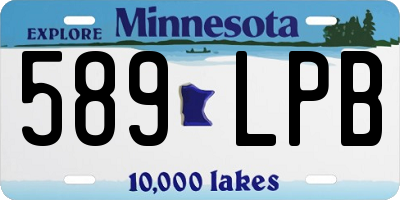 MN license plate 589LPB