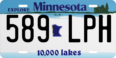 MN license plate 589LPH