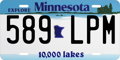 MN license plate 589LPM