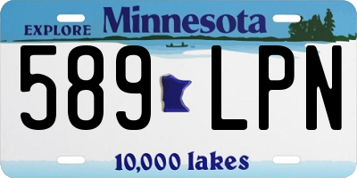 MN license plate 589LPN