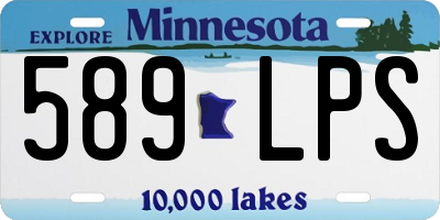 MN license plate 589LPS
