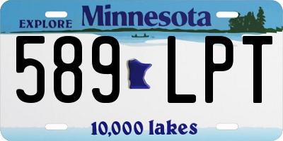 MN license plate 589LPT