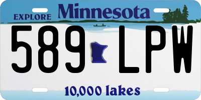 MN license plate 589LPW