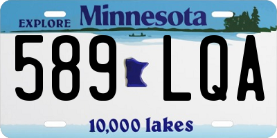 MN license plate 589LQA