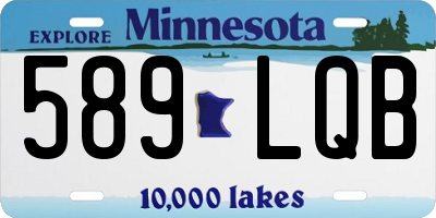 MN license plate 589LQB
