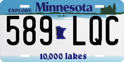 MN license plate 589LQC