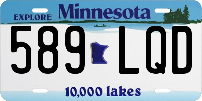 MN license plate 589LQD