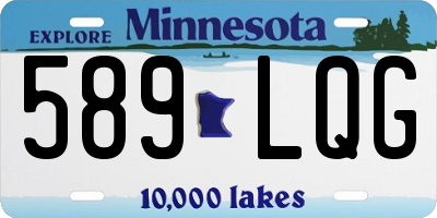 MN license plate 589LQG