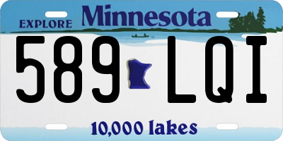 MN license plate 589LQI
