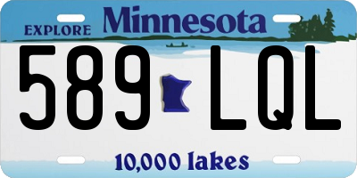 MN license plate 589LQL