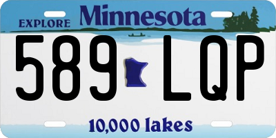 MN license plate 589LQP
