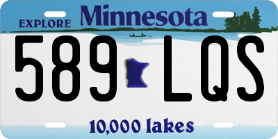 MN license plate 589LQS