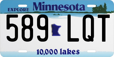 MN license plate 589LQT