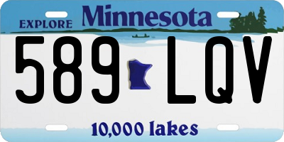 MN license plate 589LQV