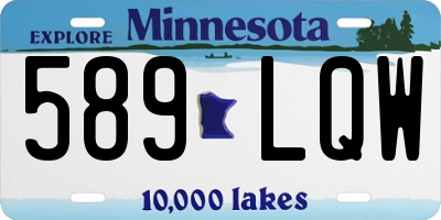 MN license plate 589LQW