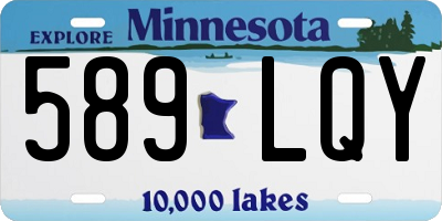 MN license plate 589LQY