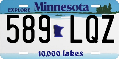 MN license plate 589LQZ