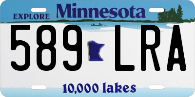MN license plate 589LRA