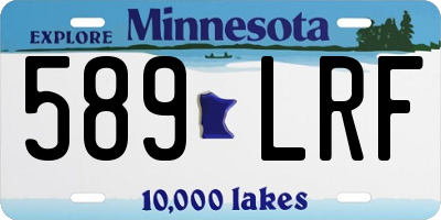 MN license plate 589LRF