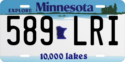 MN license plate 589LRI