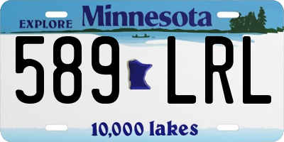 MN license plate 589LRL