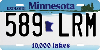 MN license plate 589LRM