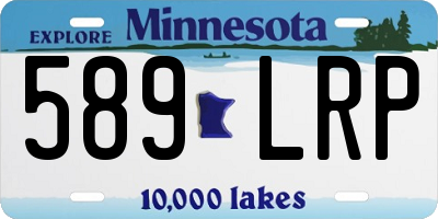 MN license plate 589LRP