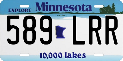 MN license plate 589LRR